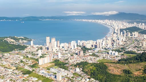 Itapema Beach in Santa Catarina. Web banner.