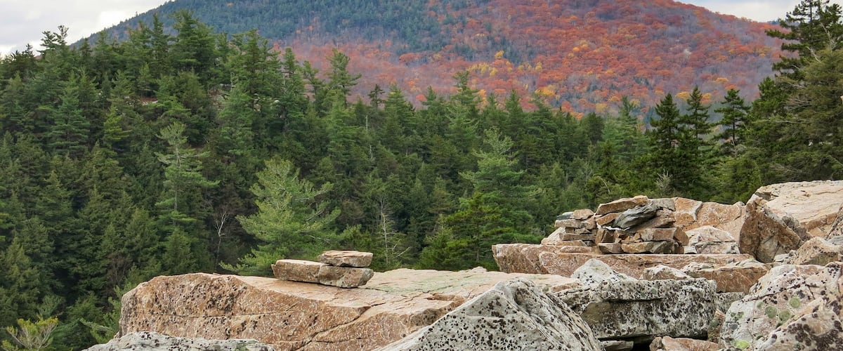 Green Mountain White Rocks Mountain Slide Hike Sunset Wallingford Vermont