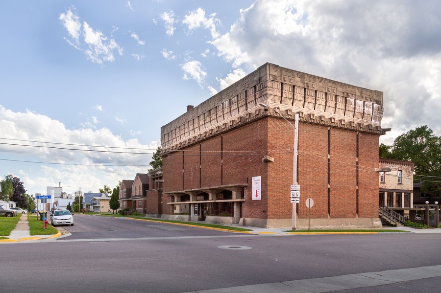 A. D. German Warehouse building, designed by famous american architect Frank Lloyd Wright.