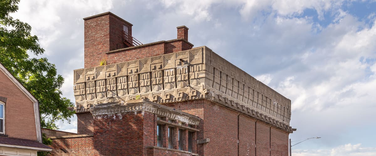 A. D. German Warehouse building, designed by famous american architect Frank Lloyd Wright.