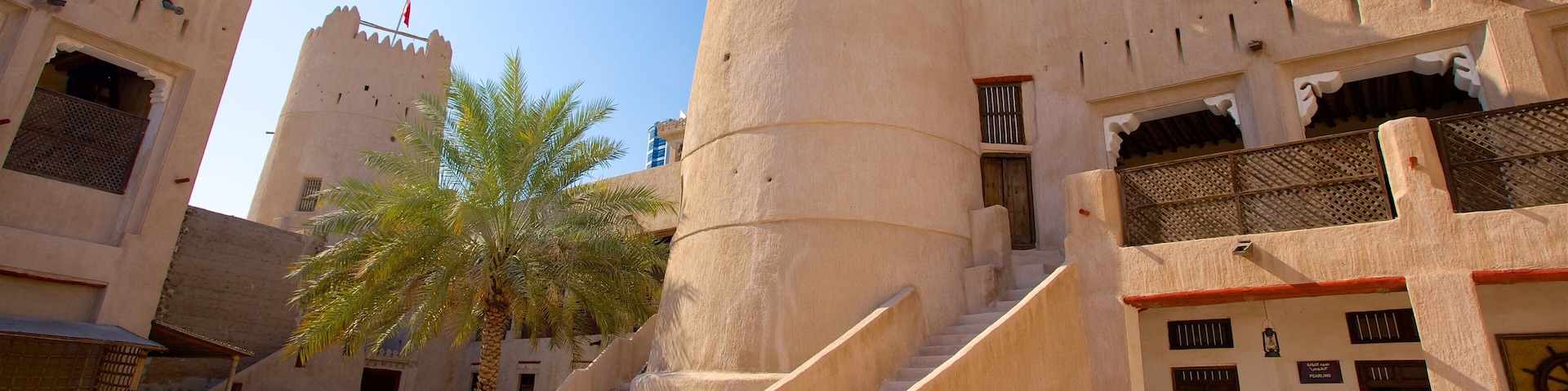 Ajman featuring desert views and heritage architecture