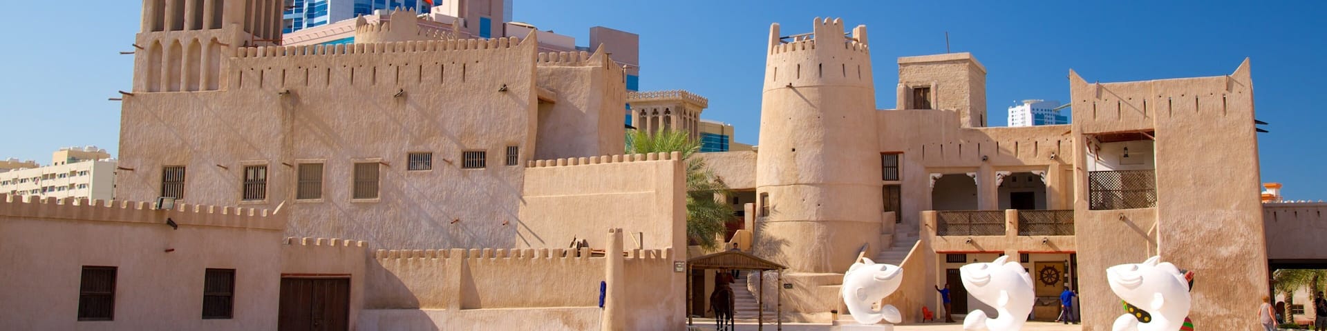 Ajman featuring heritage elements, a city and heritage architecture