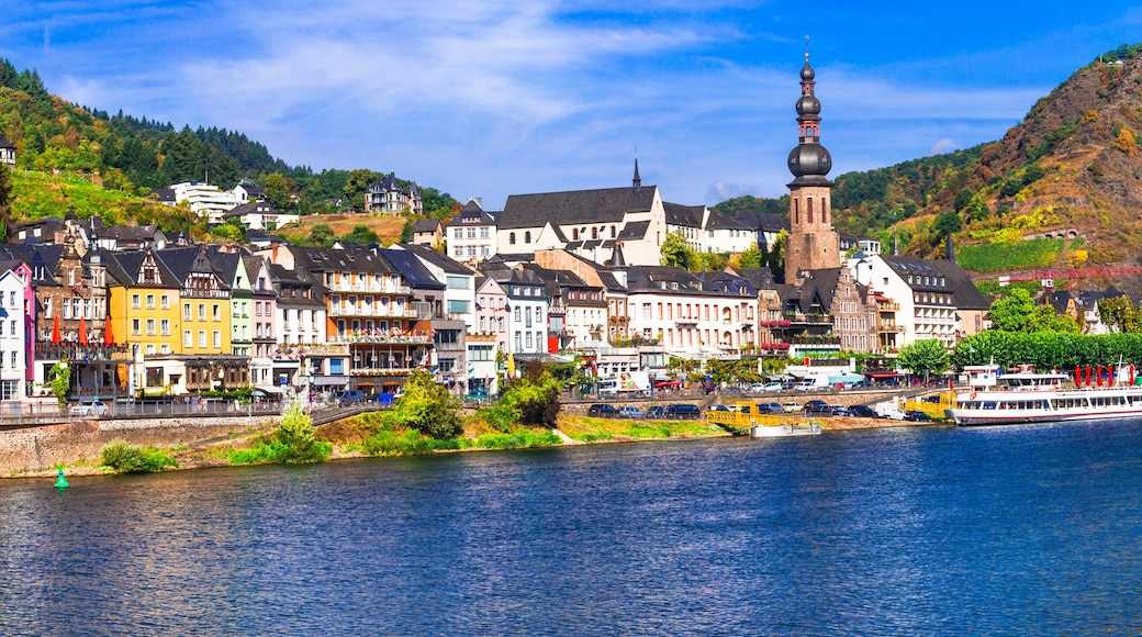 Travel and landmarks of Germany - medieval town Cochem popular for river cruises
