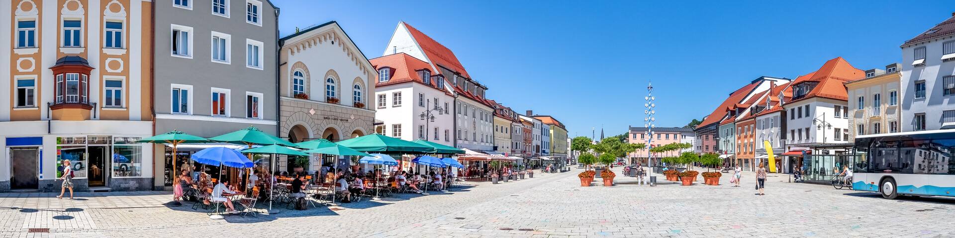 Luitpoltplatz, Deggendorf, Bayern, Deutschland
