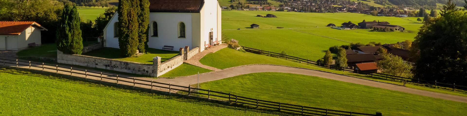 Kapelle St. Peter in Halblech South Bavaria, Germany.