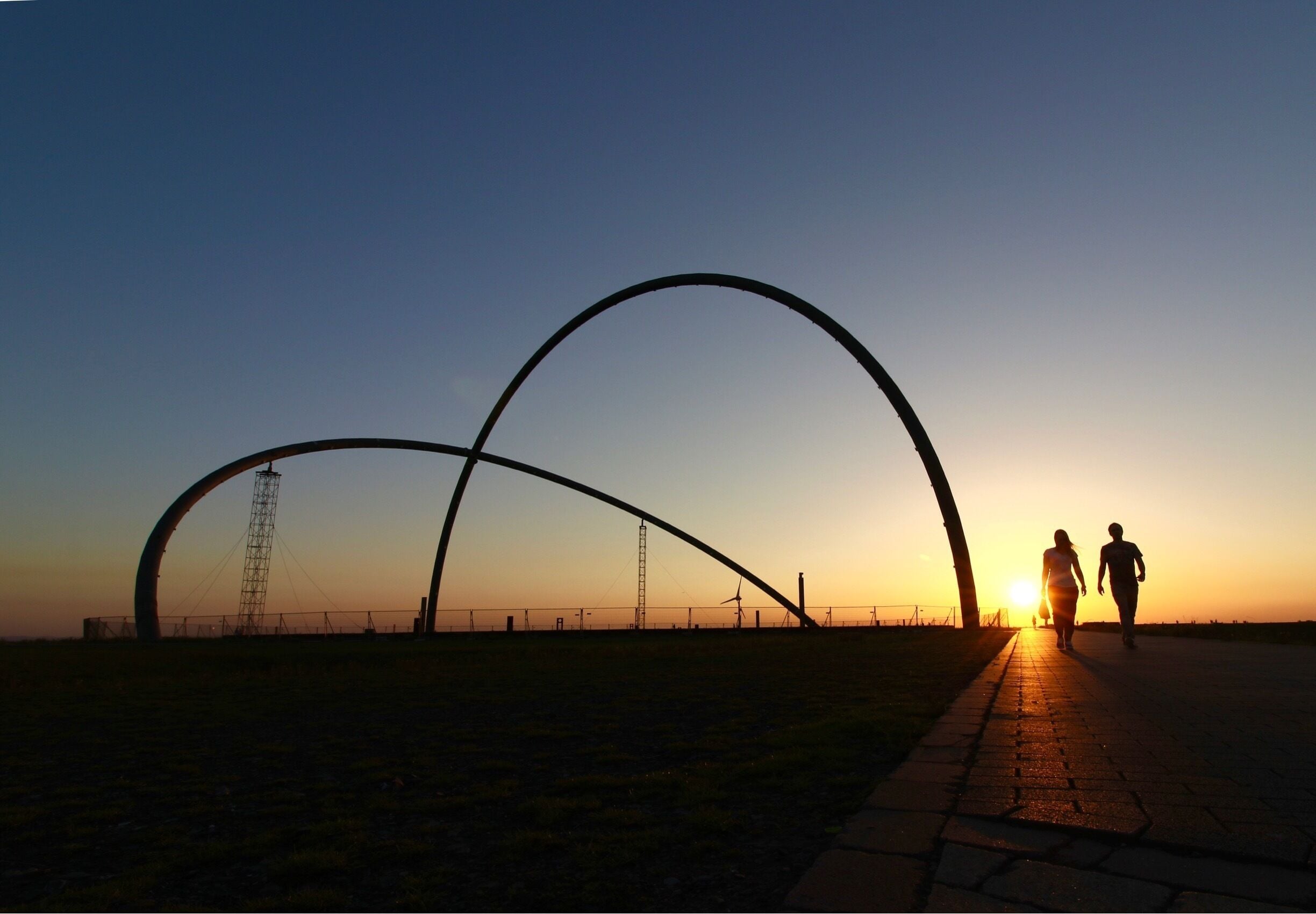 Sonnenuntergang im Ruhrgebiet.