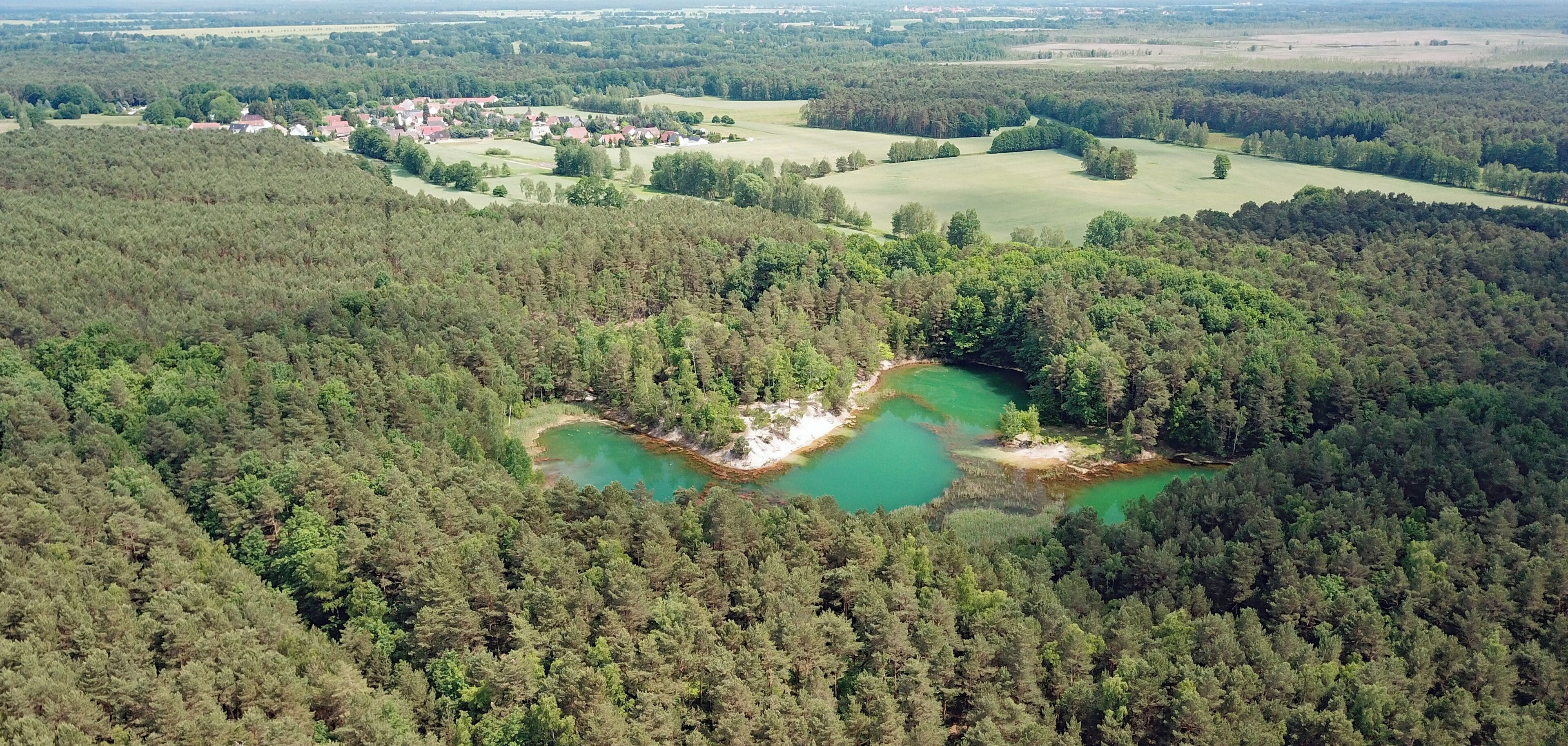 Grüner See Michalken (Hoyerswerda, Saxony, Germany)