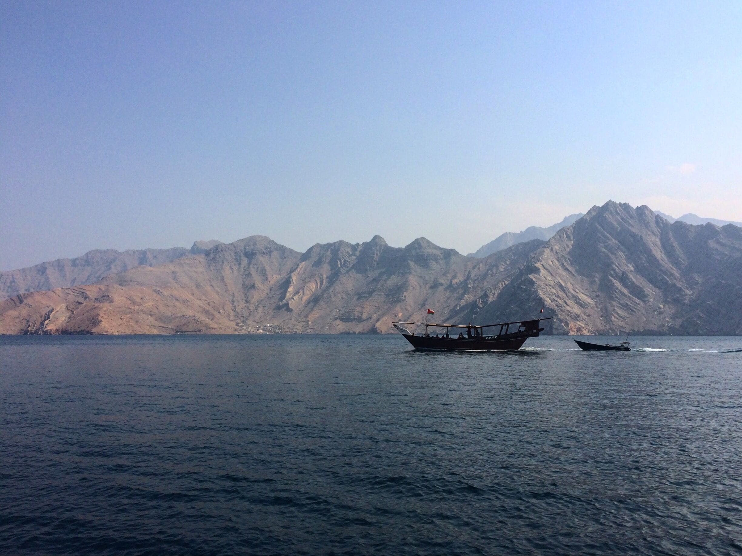 The uniqueness of Musandam Fjords. The vast open sea, surrounded by the mountain ranges of varying heights, textures, patterns, with different rock and soil colors. It is a wonder how the combinations were formed. Indeed, the wonders of nature. What I liked most though was witnessing the dolphins swim in the wild. I only hoped the boats didn't disturb them much. And whilst some animals are kept in captivity, I hope that we all do our share to make this (only) earth a better and safer place for them to live in. 
#givetheearthsomelove #leavenotrace #notogarbage #responsibletourism