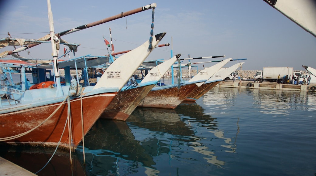Dhows in port in Khasab.