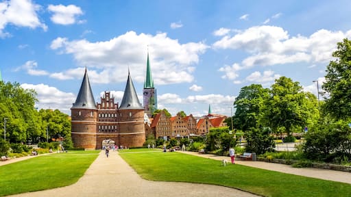 Hansestadt, Lübeck, Holstentor, Panorama,