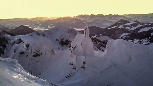 Completely frozen church at Mt. Wendelstein, Bavaria, Germany
Image quality is not the best, I only had a smartphone with me. But sometimes there are moments you just have to capture.
