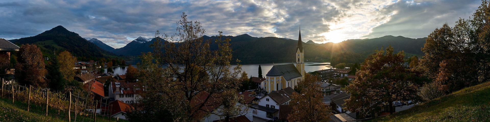Sunset over Schliersee
