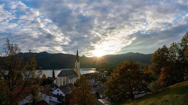 Sunset over Schliersee
