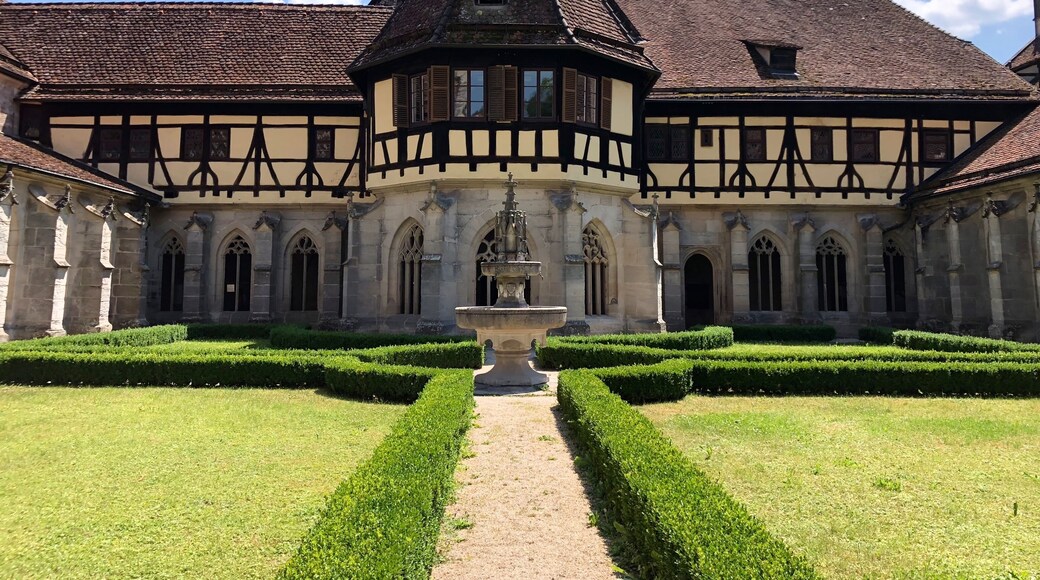 Bebenhausen Abbey, also known as Bebenhausen Monastery and Palace, was a Cistercian monastery located in the village of Bebenhausen, in Baden-Württemberg, Germany. It was built by Rudolph I, Count Palatine of Tübingen, probably in 1183.
After the Reformation the abbey buildings were used at various times as a school, a 19th-century hunting palace for the kings of Württemberg, and the legislative assembly of the State of Württemberg-Hohenzollern.