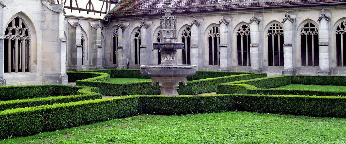 Inside garden of Cloister Bebenhausen