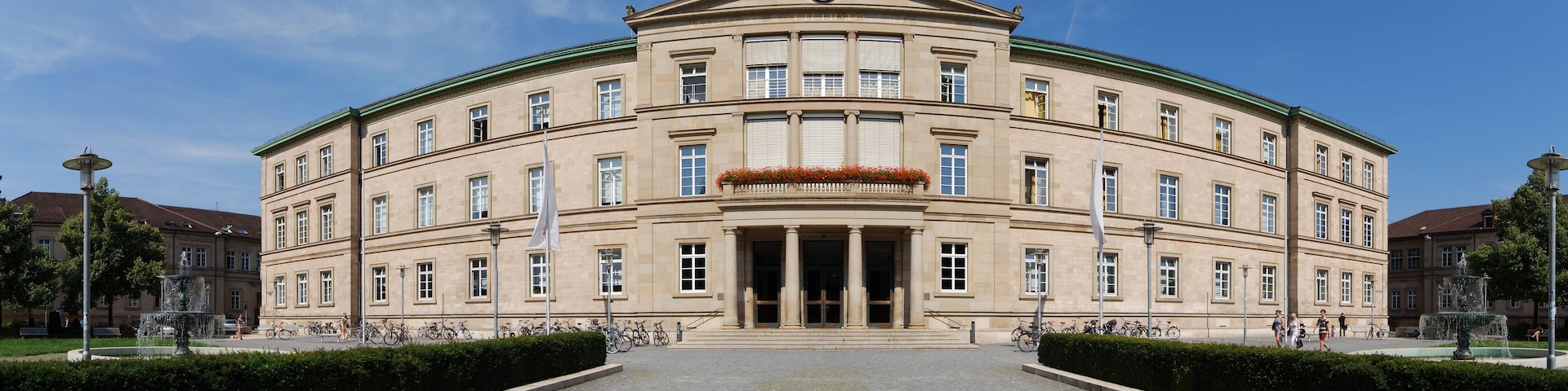 Die Neue Aula der Eberhard Karls Universität Tübingen, Baden-Württemberg.
