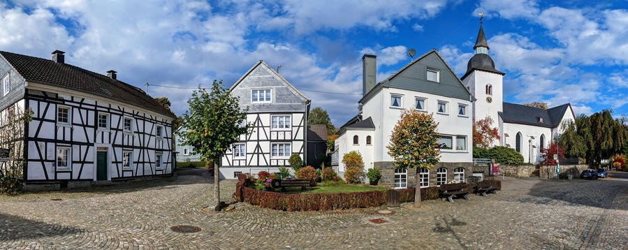 Panorama Marienberghausen, Nümbrecht, Oberbergischer Kreis, Deutschland, Oberberg