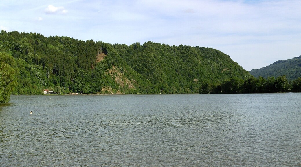 The valley of the danube at the German-Austrian border region.