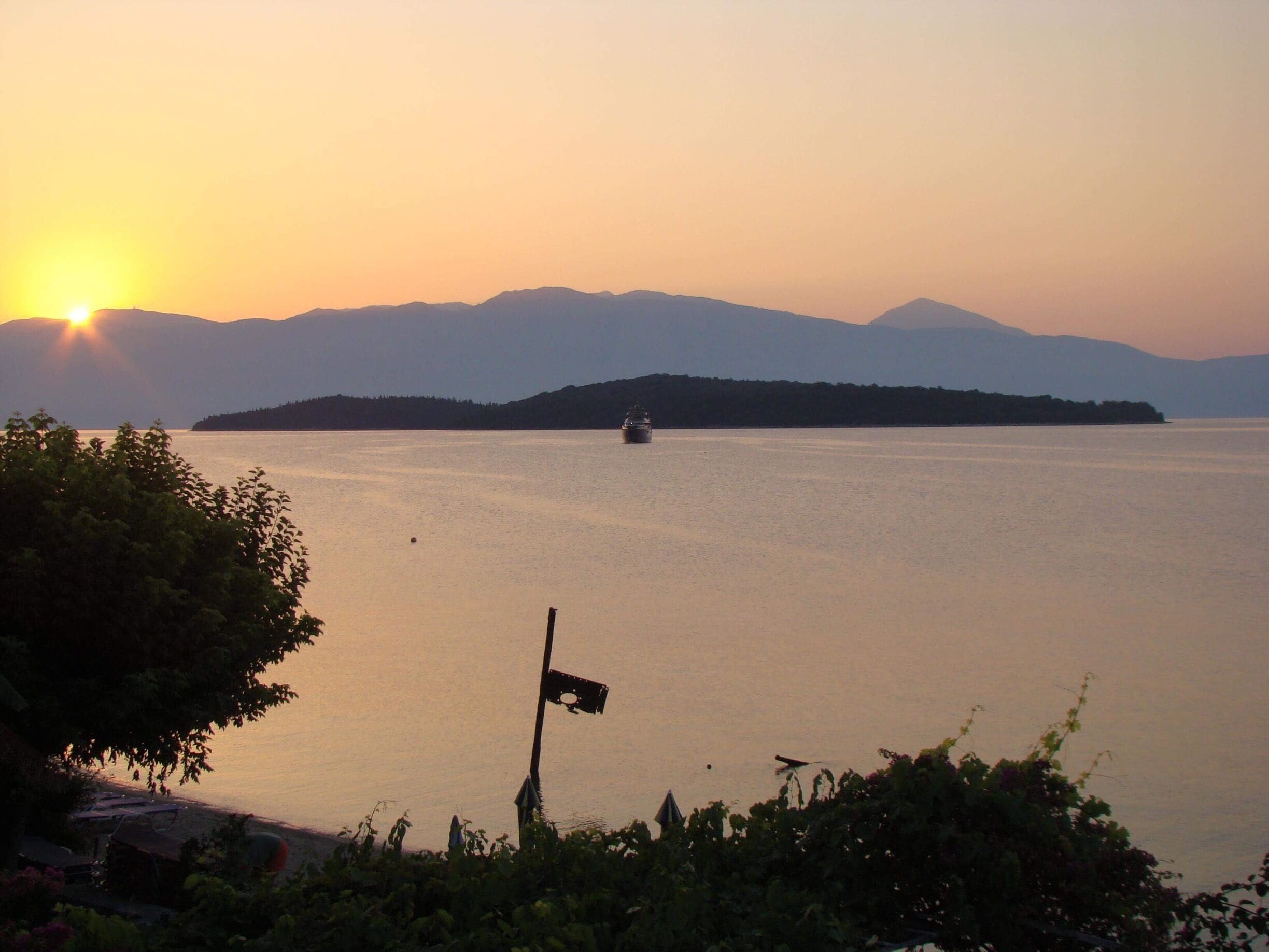 Sunrise in Nydri, Island Lefkada