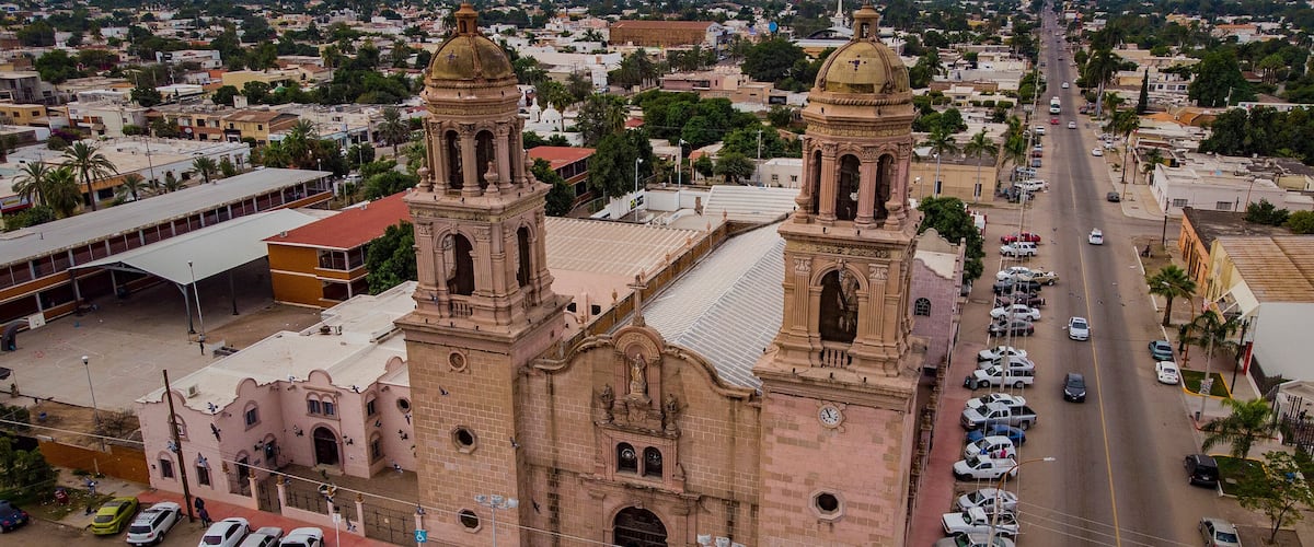 Parroquia del Sagrado Corazón de Jesús en Navojoa Estado de Sonora,México