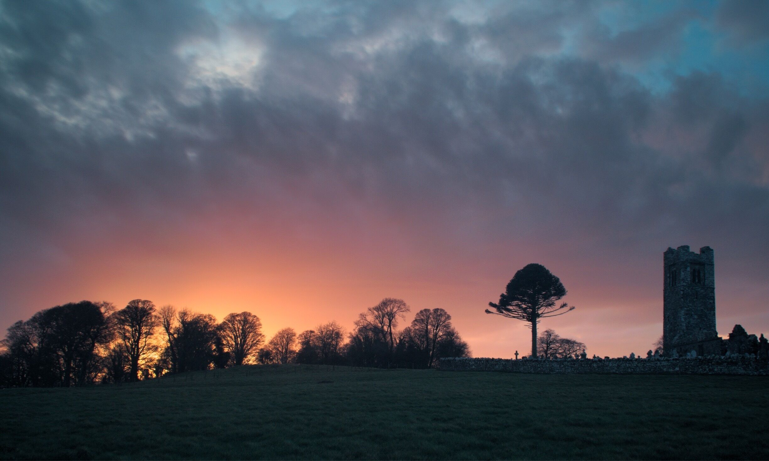 I was very lucky the sky put on a show when I visited Hill of Slane... 