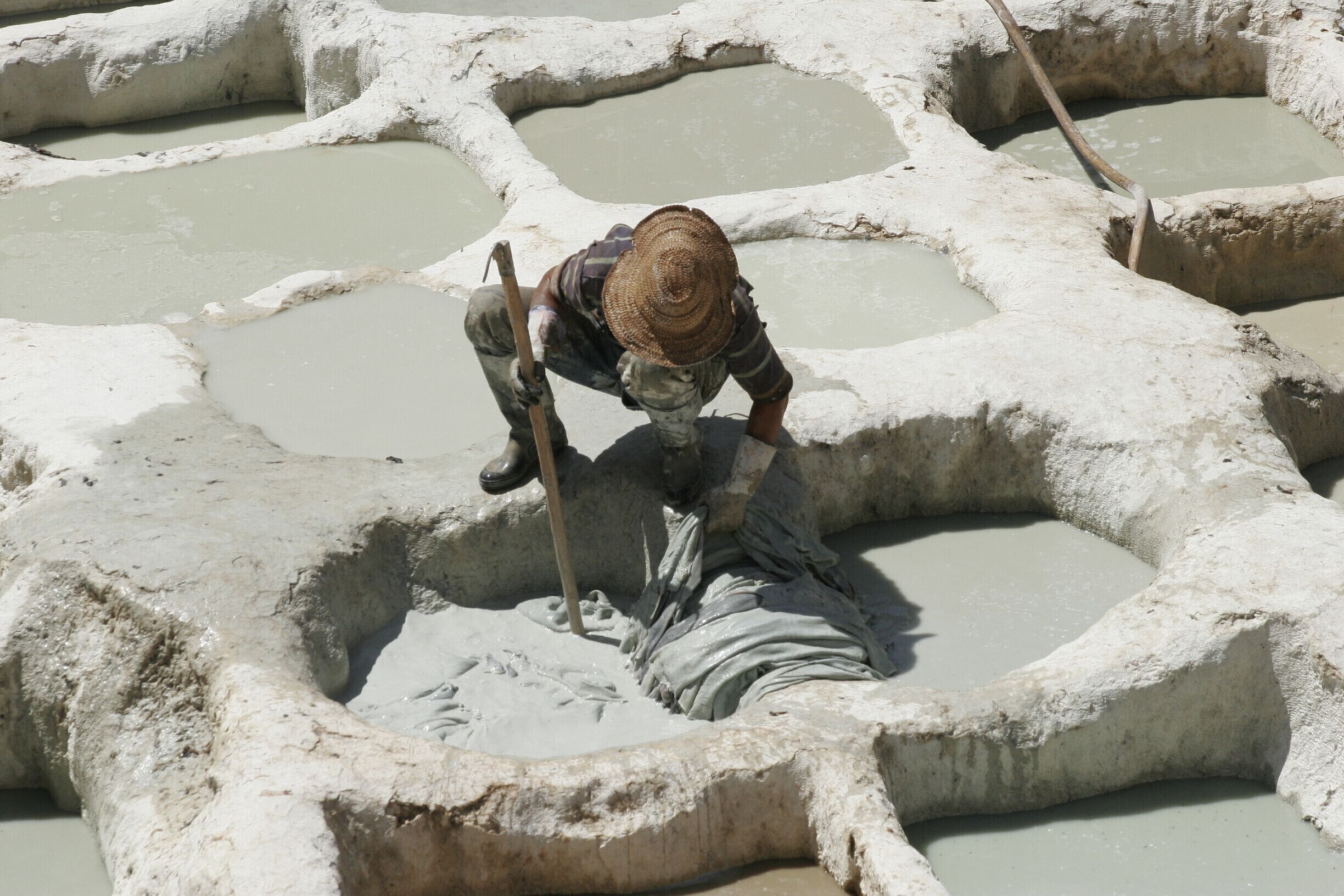 Hope you can handle the pigeon poo smell and the way leather is handle. Not a place for animal lovers....