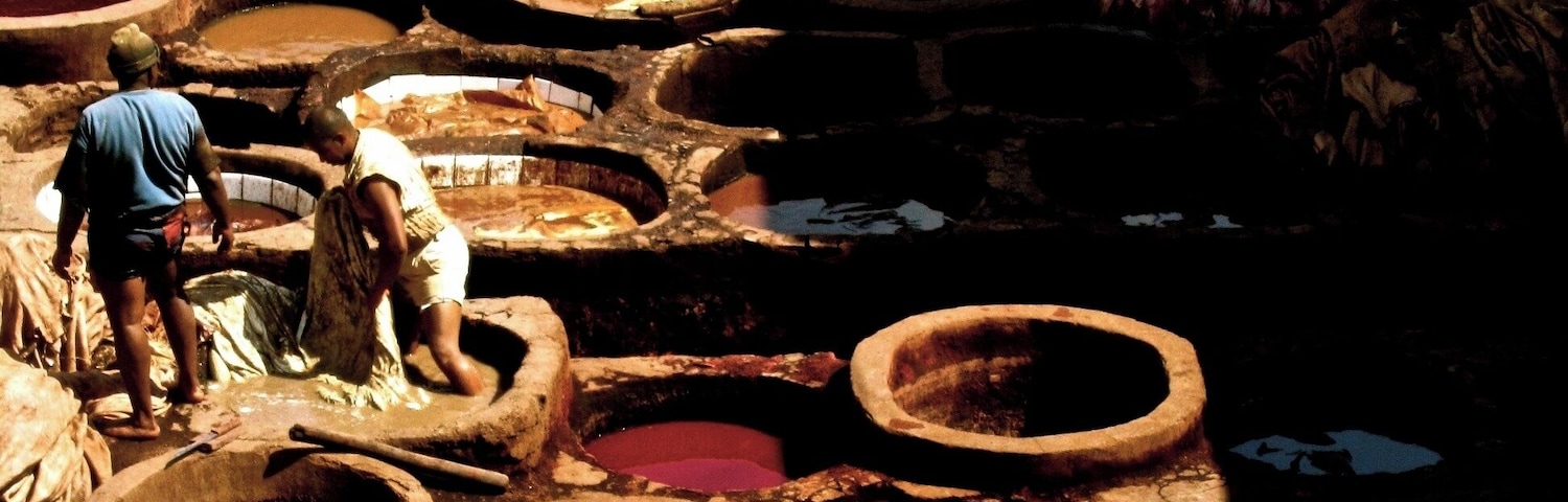 Leather tanning has been an important industry in Fes for centuries. The smell makes the area of the city hard to miss.
While you're shopping for gorgeous handmade gifts to take home, ask the store owner to show you to the roof so you can see the process firsthand.
#culture