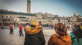 Even the most day-to-day activities in Fes are loaded with all of its #History. As children play with their friends and their mothers look from afar, the old medina lies regal and imposing as it did centuries ago.