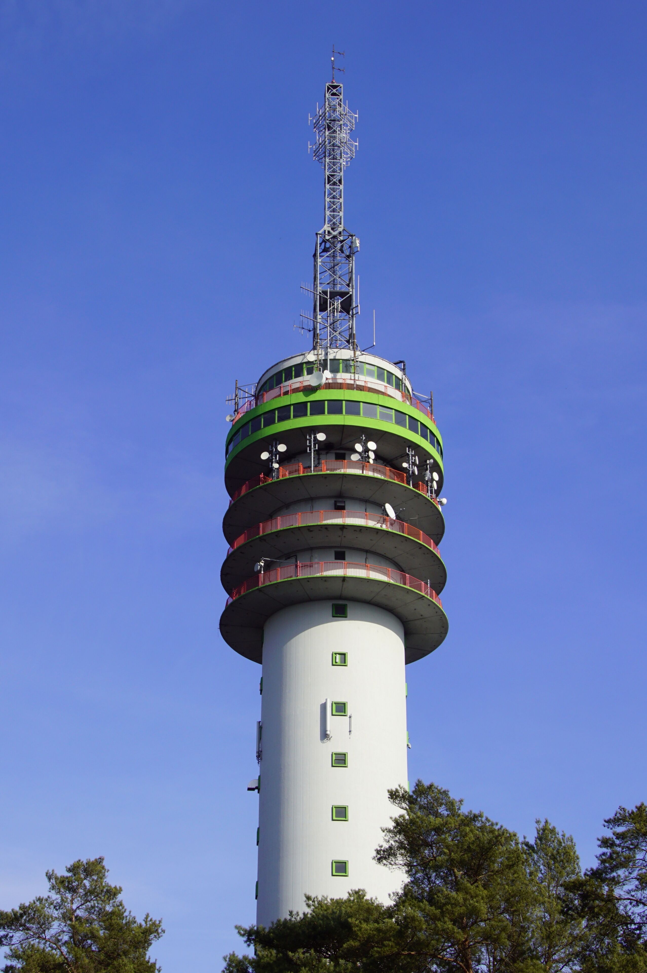 Television tower Mierlo a 105 meter high concrete telecommunications or tv tower in the city of Mierlo.