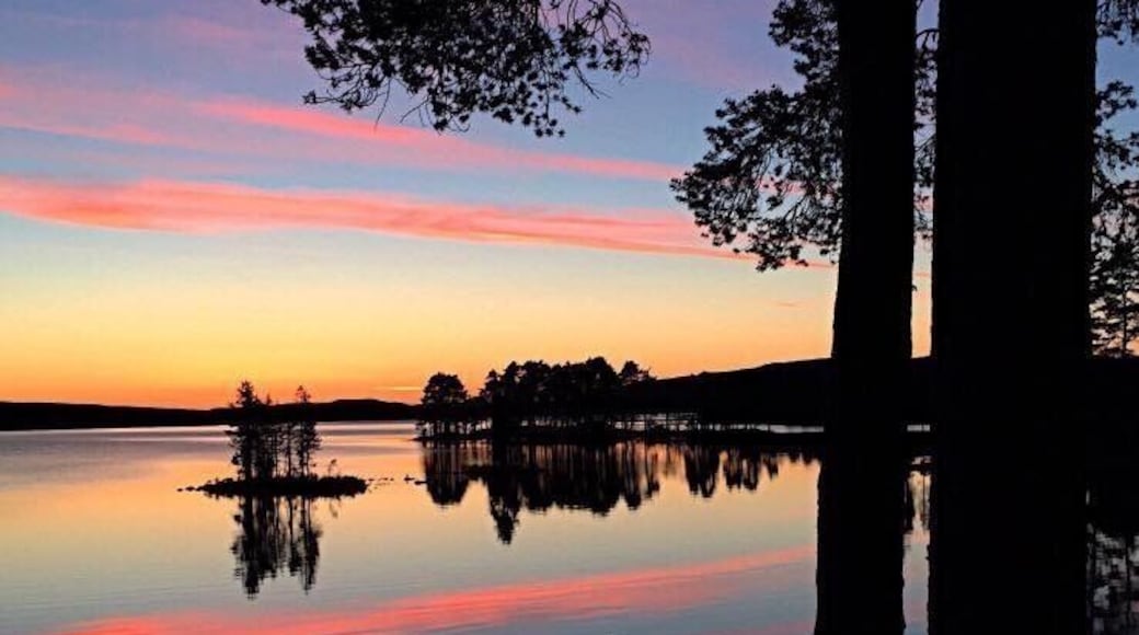 After sunset by the lake Skasen in Grue Finnskog