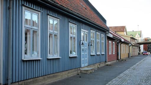 A traditional streetscape in Moss, Norway; old wooden framed house fronts with beautiful cobbled streets. Came across this delightful scene by surprise, down a back street, on my last visit to Norway. #architecture