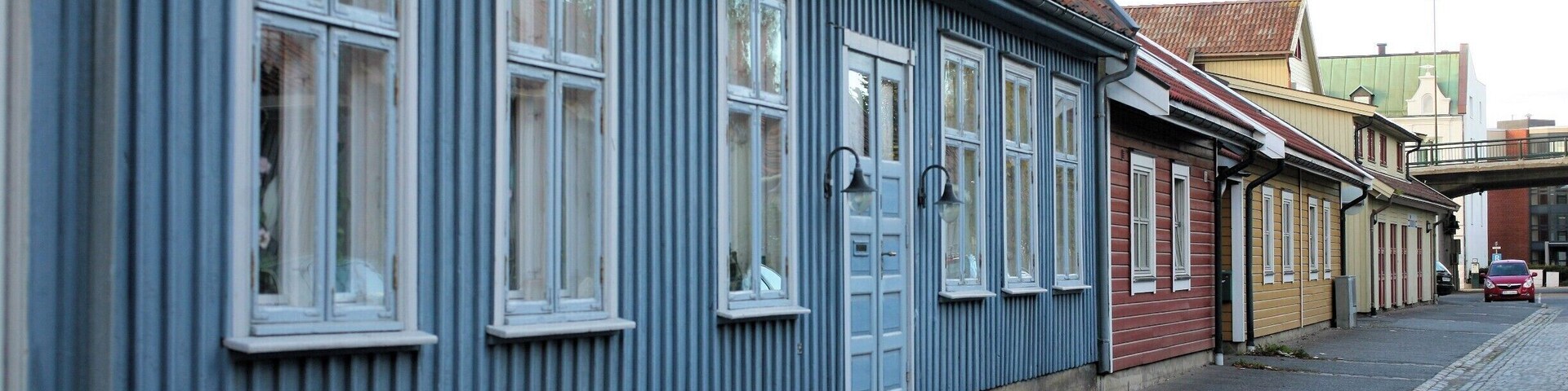 A traditional streetscape in Moss, Norway; old wooden framed house fronts with beautiful cobbled streets. Came across this delightful scene by surprise, down a back street, on my last visit to Norway. #architecture