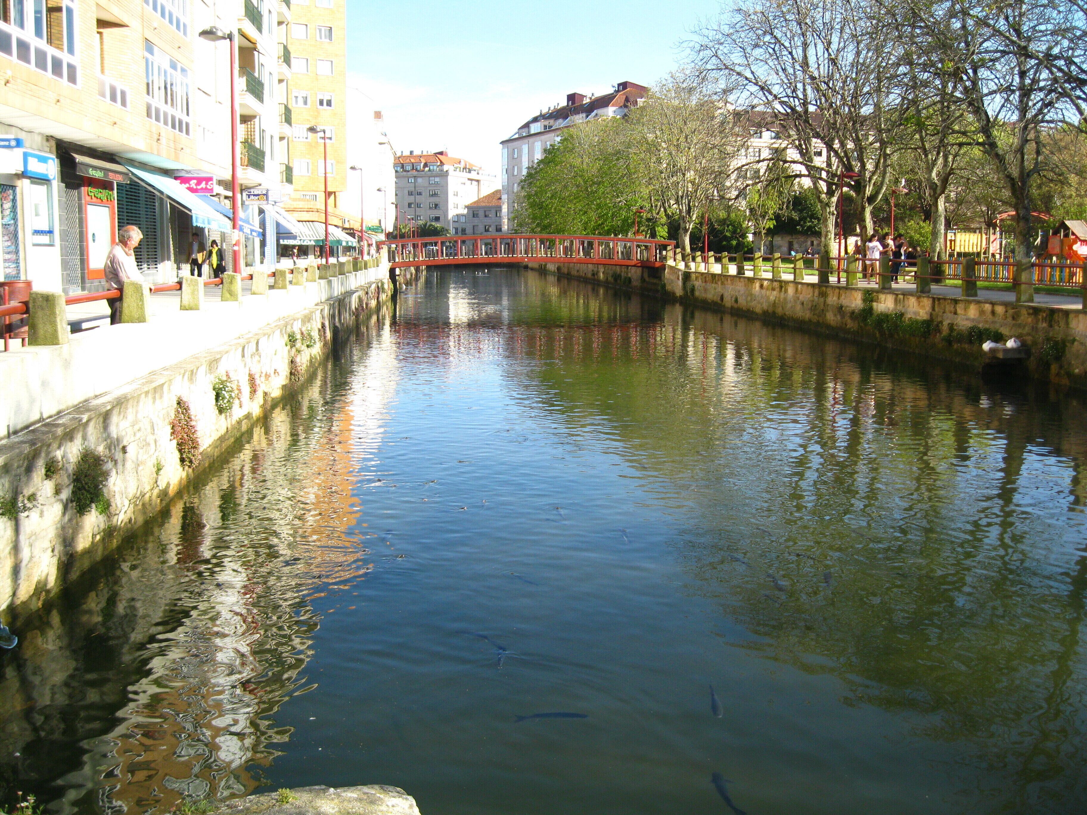 River Con in Vilagarcía de Arousa, in Galicia, Spain.