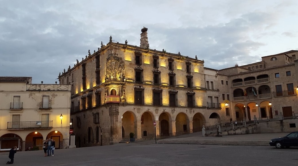 Lit up in the evening.