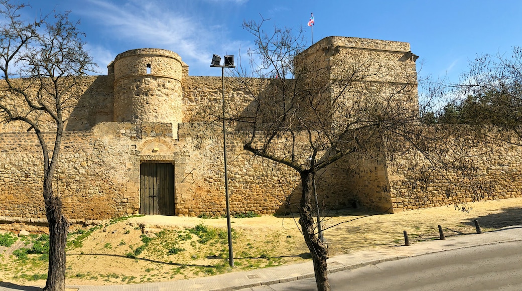 Panoramic view of monumental Santiago castle in Sanlucar de Barrameda, southern Spain.