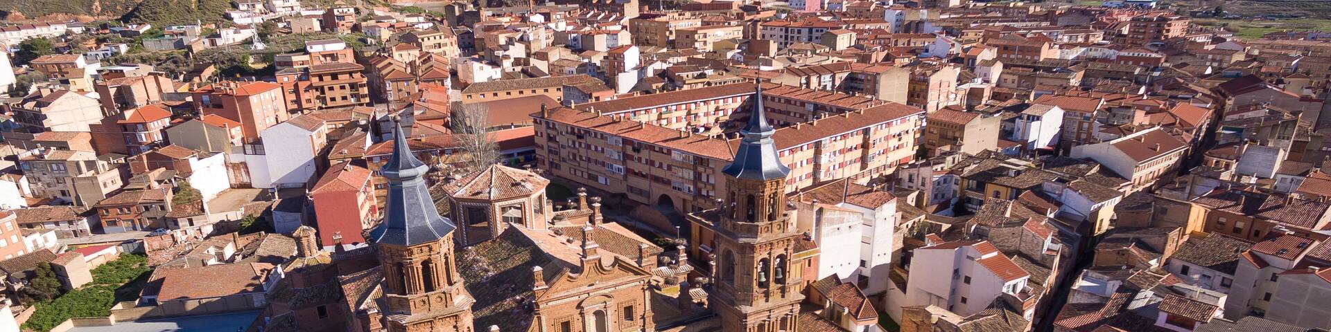 Alfaro village and its cathedral in La Rioja province, Spain