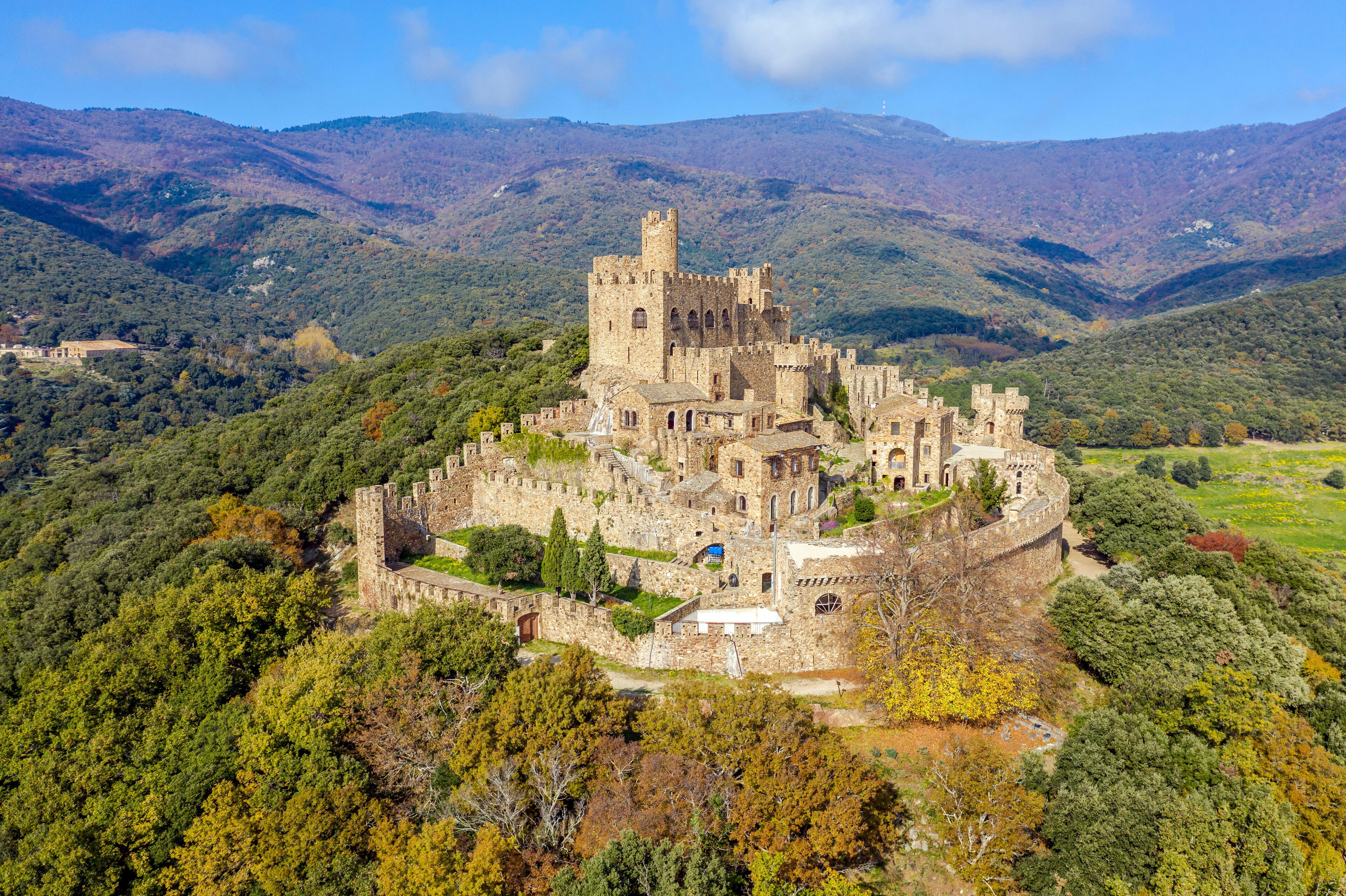 Castle of Requesens la Jonquera Catalonia Spain.
