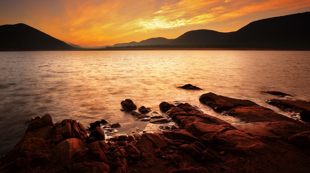 Sunrise at Loskopdam on a summers morning in South Africa