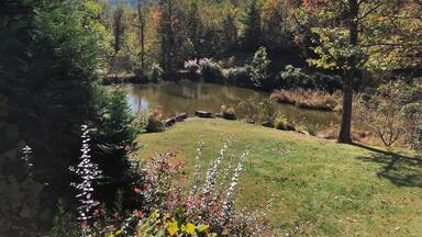 This photo was taken just inside the Tennessee border. I had been staying at a cabin with my roommate and her family. We arrived at night at a time when I could not see the pond. When I woke up the next morning, we went outside and I was in awe of the beauty. It was bright, vibrant, and perfectly picturesque. The cabin we stayed in was hard to get to; it was on a one way gravel road up the side of a mountain. It is seemingly untouched, yet if I had turned the camera around, the viewer would notice power lines running up the side of the mountain. This picture seems to preserve the idea that Appalachia has not been touched by humans. #appalachianechoes