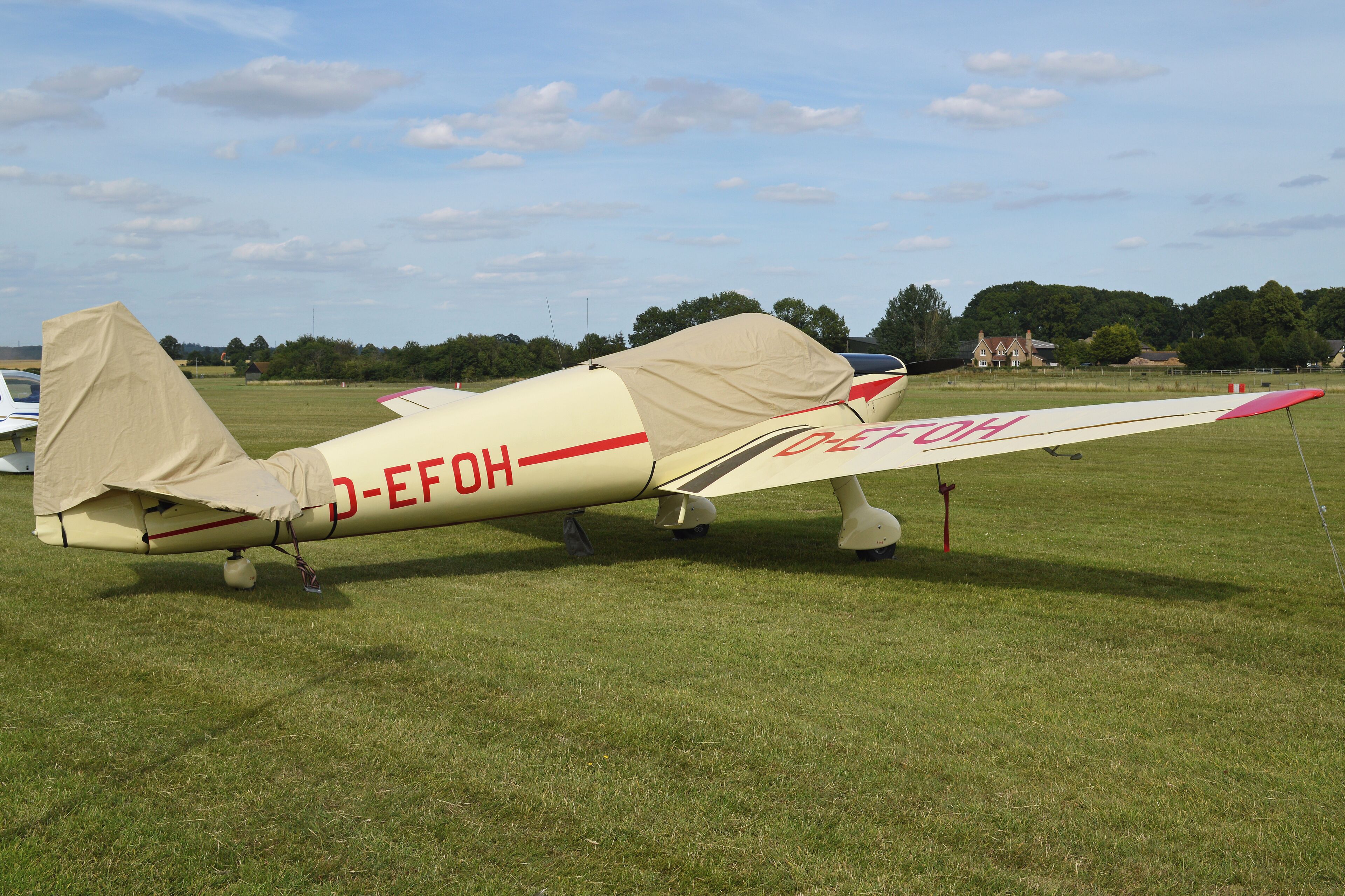 c/n 139. The 107C was a 3-seat variant of which 30 were built before the Bo207 4-seater was developed. Seen visiting the ‘Best of British’ Flying Evening. Old Warden, Bedfordshire, UK. 18-7-2015