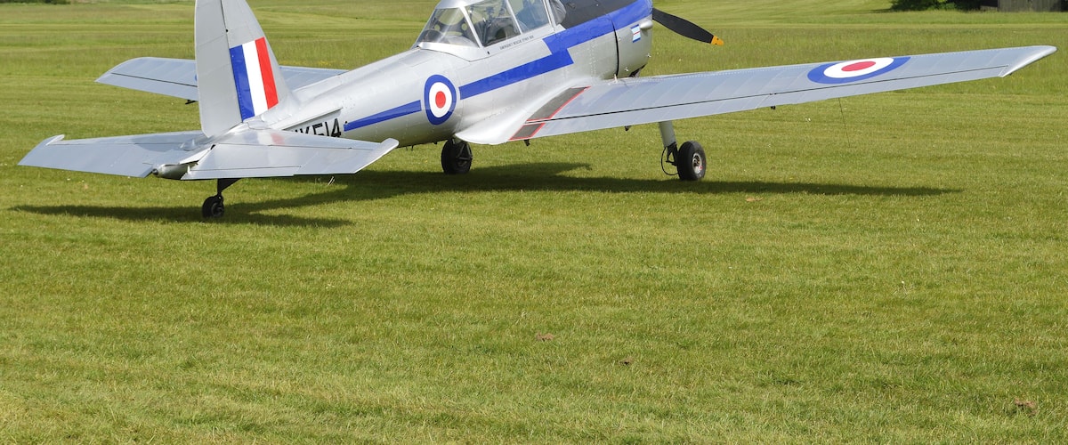 c/n C1/0550. Built 1952. In genuine RAF markings as WK514. Seen during the Chipmunk 70th Anniversary event. Old Warden, Bedfordshire, UK. 22-5-2016