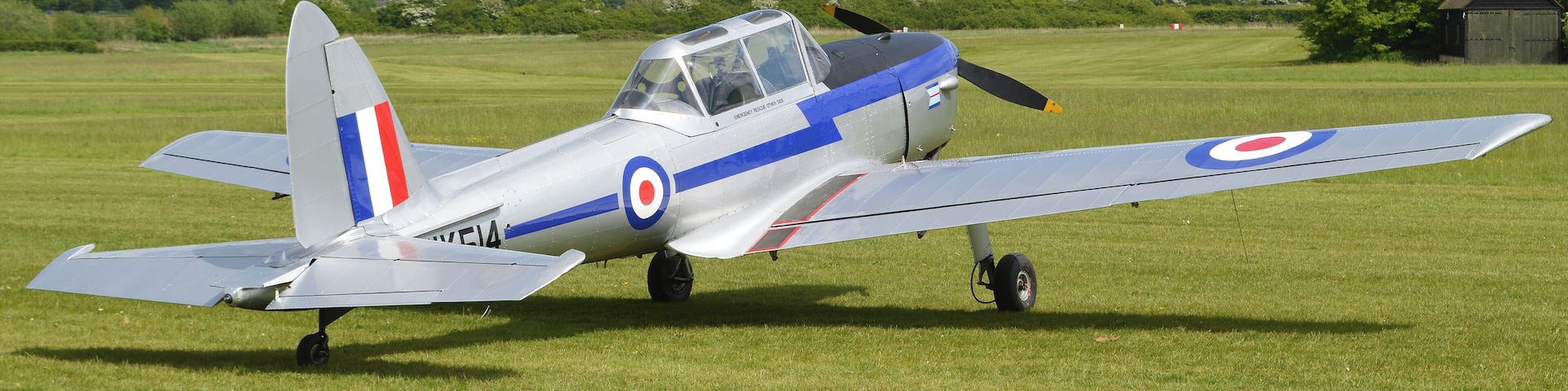 c/n C1/0550. Built 1952. In genuine RAF markings as WK514. Seen during the Chipmunk 70th Anniversary event. Old Warden, Bedfordshire, UK. 22-5-2016