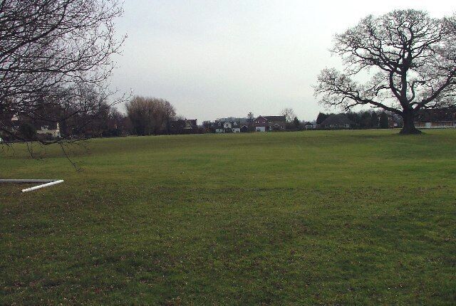 Ickwell Village Green. This is a large village green and this area is home to the village football team (actually the pub is probably "home").