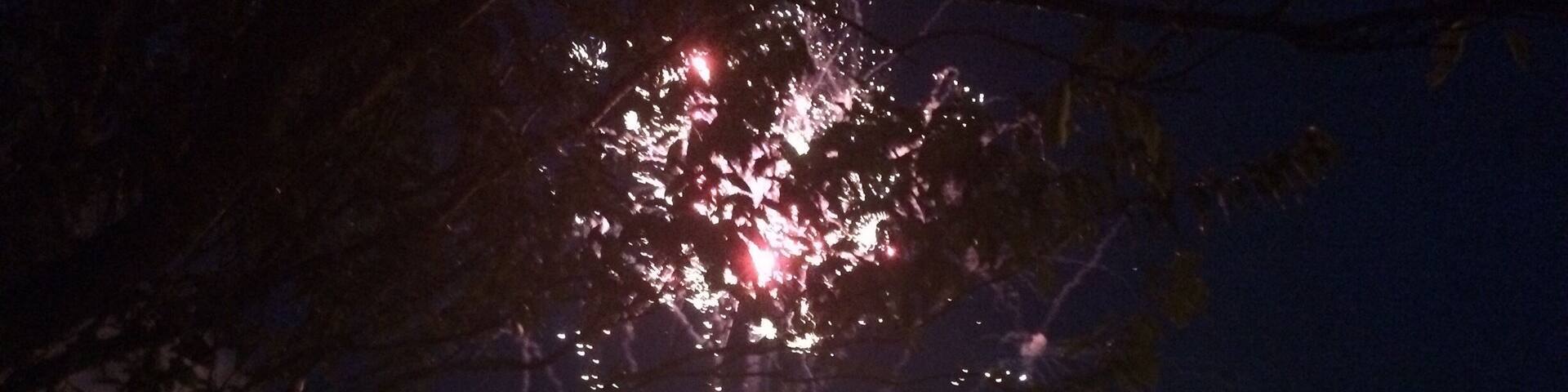 Fireworks after the Viking festival