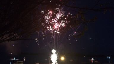 Fireworks after the Viking festival