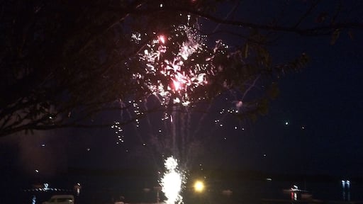 Fireworks after the Viking festival