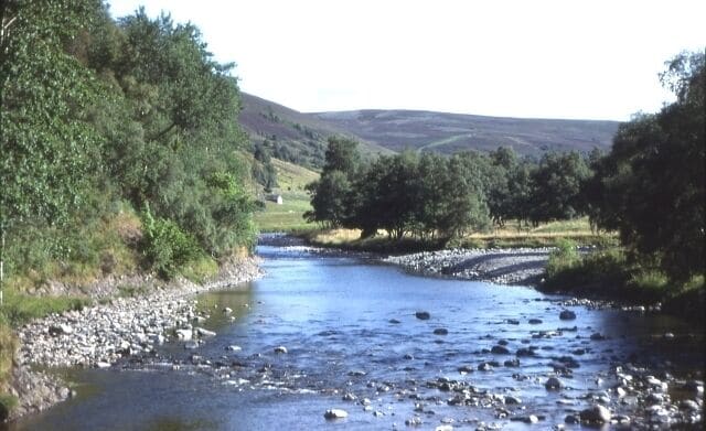 River Avon from Delnabo Bridge.