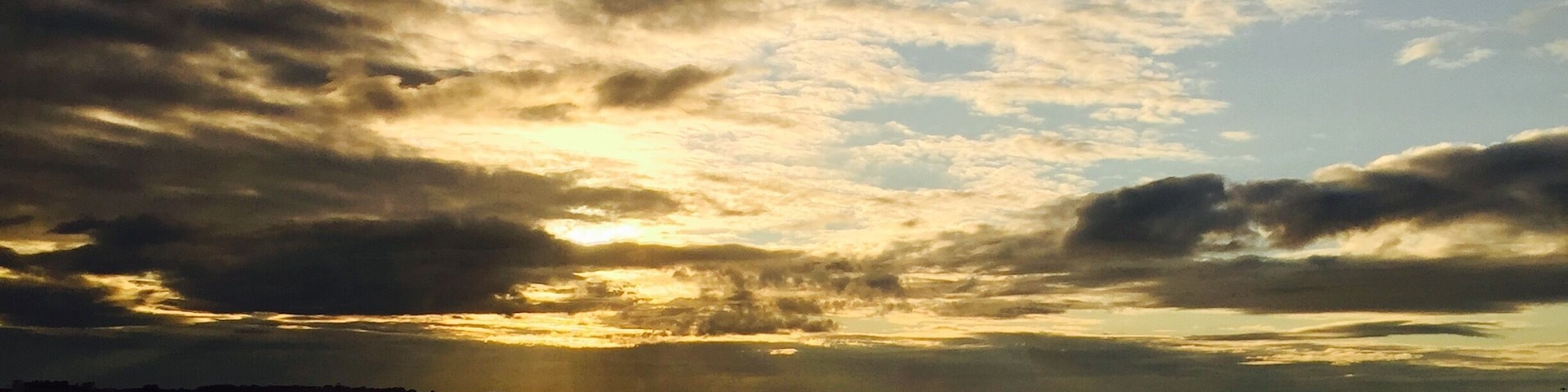 Sunset in Portland ME just right in front of the airport of Portland!