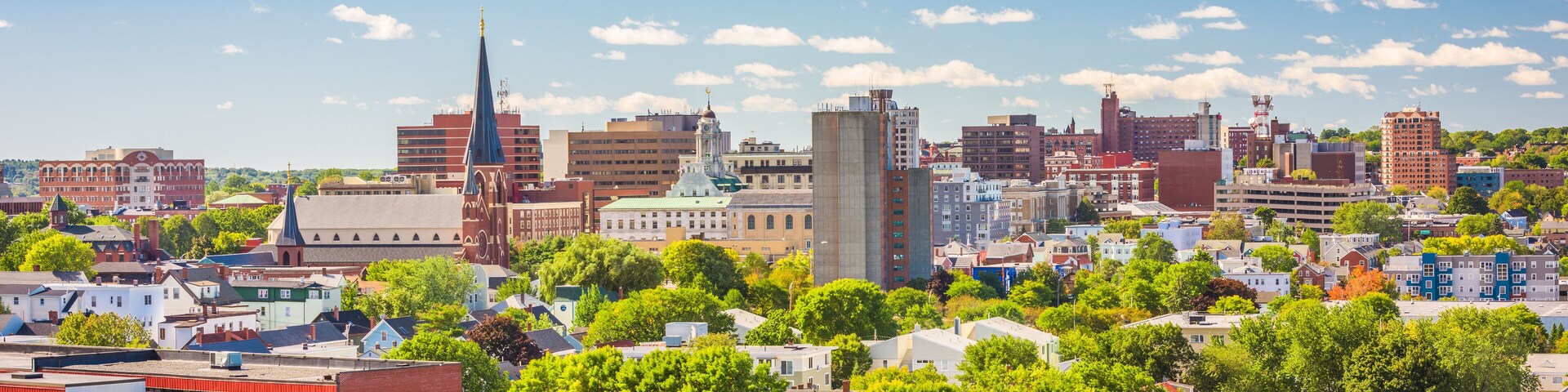 Portland, Maine, USA downtown skyline