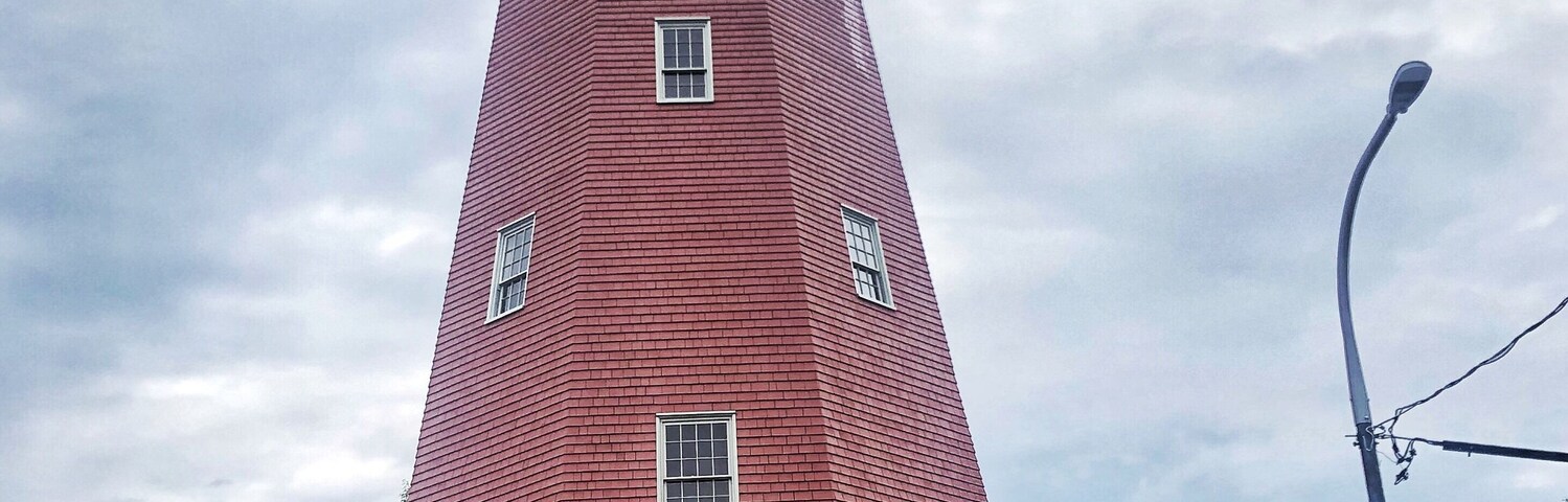 Built in 1807 this is the last remaining maritime signal tower left in the USA. Local merchants paid the owner a yearly fee and he would watch for the different merchant ships to come into Portland Harbor then would raise the flag of the merchant the ship belonged to so they would know their ship had arrived.